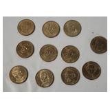 11 Presidential Dollar Coins