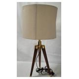 Wooden Tripod Table Lamp