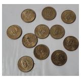11 Sacagawea Dollar Coins