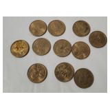 11 Sacagawea Dollar Coins