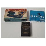 Vtg Games - Rook, Dominoes, Bridge