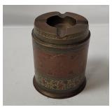 Vtg Brass Canister Ashtray