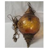 Vtg Hanging Swag Lamp