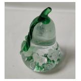 Gibson Art Glass Pear Paperweight