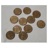 11 Presidential Dollar Coins