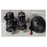 Sure-grip Roller Skates Size 6 & Jbm Helmet
