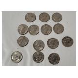 14 Susan B. Anthony Dollar Coins