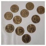 11 Presidential Dollar Coins