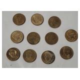 11 Presidential Dollar Coins