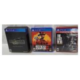 3 Ps4 Games - Last Of Us, Red Dead 2, F F 7