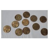 11 Sacagawea Dollar Coins