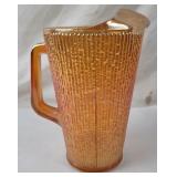 Carnival Glass Drink Pitcher