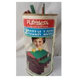Vintage Playskool Lincoln Logs Frontiersman Set