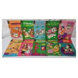 10 Vtg Gold Key Comics - Pink Panther, Mickey,