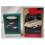 2 Star Trek Star Ship Hallmark Keepsake Ornaments