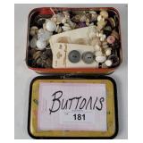 Lot Of Vintage Buttons