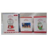 3 Hallmark Keepsake Christmas Ornaments