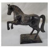 7' Cast Iron Horse Bank