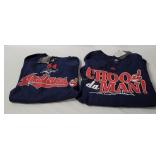 2 Mlb Indians Shirts W/ Tags Size X L & 2 X