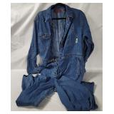 Limited Jeans Denim Overalls Size L