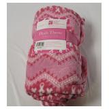 Breast Cancer Foundation Plush Throw