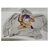 Vtg Road Runner Wile E Coyote Hoodie Size L