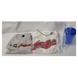 2 Mlb Indians Shirts Size X L & A Cup