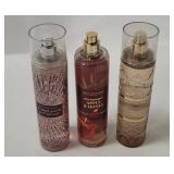 3 Bottles Bath & Body Works Fragrance Mist