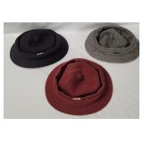 3 Kangol Wool Hats Size M/ L