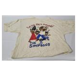 Vtg The Simpsons Lets Get Down Shirt Size L