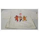 Mlb Indians Hot Dog Shirt Size X L