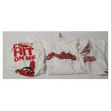 3 Mlb Indians Shirts Size X L