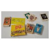 Vtg Card Games, Rice Crispies Stencil Etc.