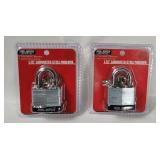 2 Laminated Steel Padlocks