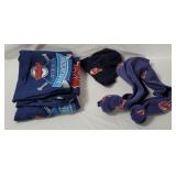 Mlb Indians Hat, Scarf & Blanket