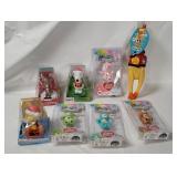 Solar Bobbles, Care Bears Figures, Rubber Chicken