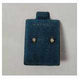 14k Gold Diamond Earrings 0.4g Tw