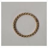 10k Gold Twisted Band Ring 0.6g Size 9