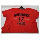 Womens Mlb Indians Shirt W/ Tag Size 2 X