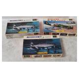 3 Revell Model Kits 1/72 - Nakajima, Me-262a-1a