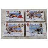 4 Airfix Vintage Aircraft Model Kits 1/72