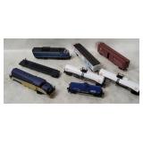 H O Scale B&o & C&o Locos W/ 5 Train Cars