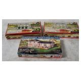 3 Plasticville H O Scale Model Buildings