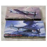 2 Hasegawa Focke Wulf Model Kits 1/72