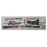 2 Monogram Model Kits - B-26 Marauder, At-6 Texan
