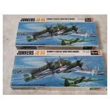 2 Revell Junkers Ju 88 Model Kits 1/72
