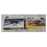 2 Revell Model Kits 1/72 - Boeing, Focke Wulf