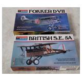 2 Monogram Model Kits 1/48 - Fokker, S E 5a