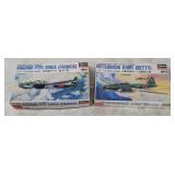 2 Hasegawa Model Kits 1/144 - Kugisho, Mitsubishi