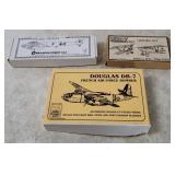 3 Model Plane Kits - Veeday, Merlin, High Planes